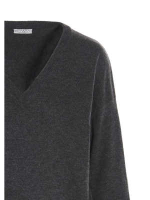 Brunello Cucinelli V-neck Knit Jumper