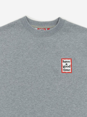 Have A Good Time Mini Frame Crewneck Sweatshirt - Heather Grey