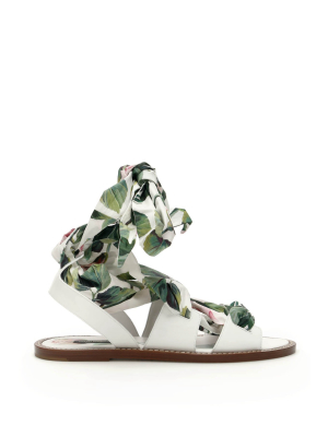 Dolce & Gabbana Ribbon Trim Sandals