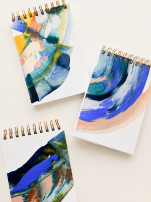 Earthy Swirl Spiral Notepad