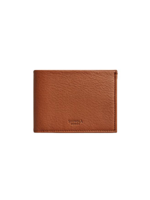 Slim Bifold Leather Wallet - Bourbon