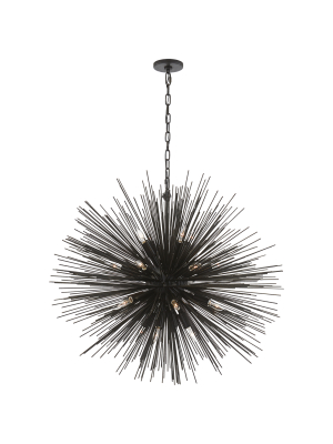 Strada Large Round Chandelier In Various Colors