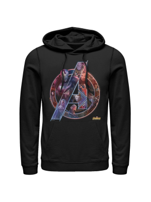 Men's Marvel Avengers: Infinity War Logo Pull Over Hoodie