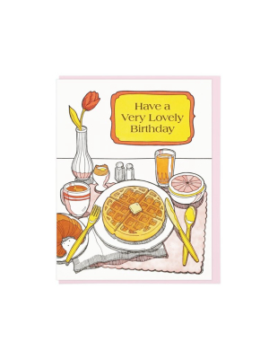 Lovely Breakfast Birthday Card
