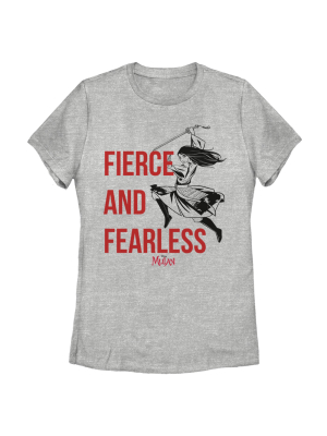 Women's Mulan Fierce & Fearless T-shirt