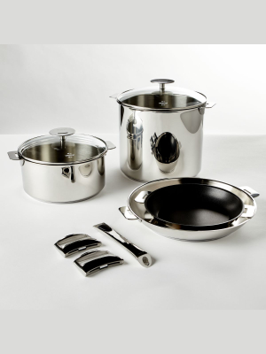 Cristel Mutine 9-piece Set With Stainless Steel Handles