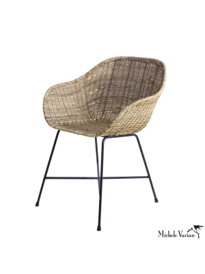 Rattan Arm Chair For Lounging