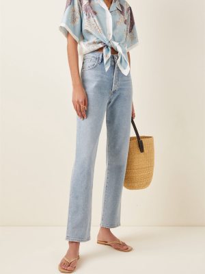 Soffio Printed Silk Top