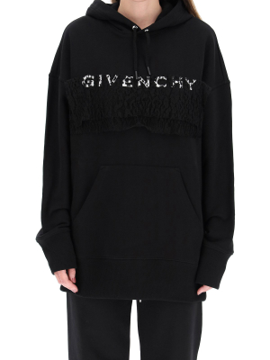 Givenchy Lace Panel Oversized Hoodie