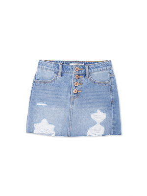 Girls Denim Mini Skirt (kids)