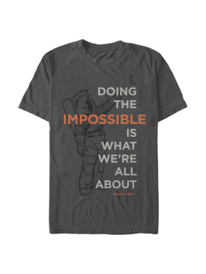 Men's Space Force Doing The Impossible Astronaut T-shirt