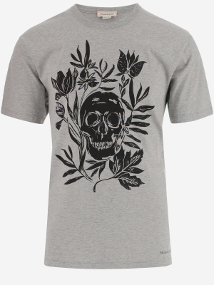 Alexander Mcqueen Skull Printed Crewneck T-shirt