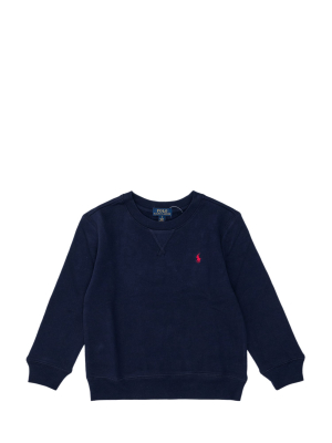 Ralph Lauren Kids Logo Embroidered Crewneck Sweatshirt