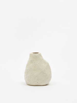 Ferm Living Vulca Mini Vase - Off White Stone