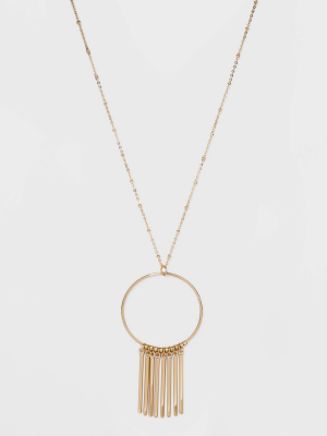 Bars With Pendant Necklace - A New Day™ Gold