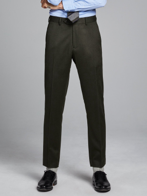 Italian Cashmere Sutton Suit Pant In Olive