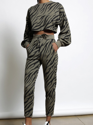 Bali Tiger Hyper Reality Knit Sweatpant