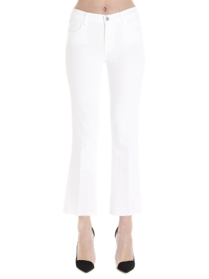 J Brand Selena Mid-rise Cropped Boot Cut Jeans