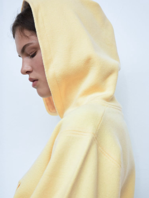 Hooded Knit Sweatshirt