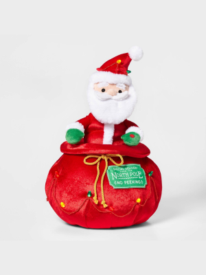 Santa & His Toy Bag Decorative Figurine - Wondershop™