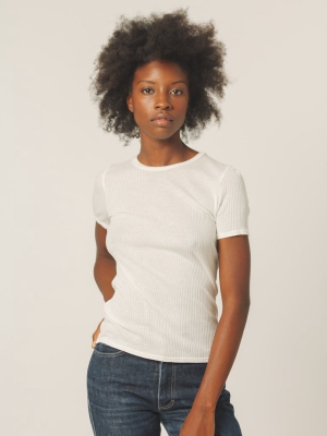 Rampling Rib Tee - Creme