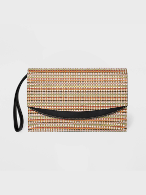 Striped Flap Clutch - A New Day™