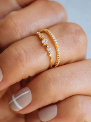 Baby Nova Ring - 14k Yellow Gold