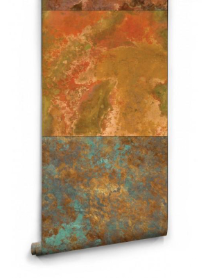 Bronze & Copper Boutique Faux Wallpaper Design By Milton & King