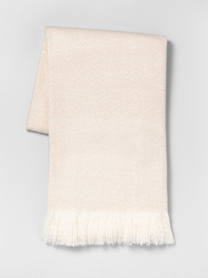 Fringe Throw Blanket Cream - Hearth & Hand™ With Magnolia