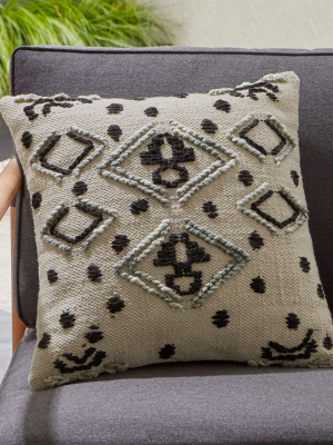 Mohave Embroidered Outdoor Pillow