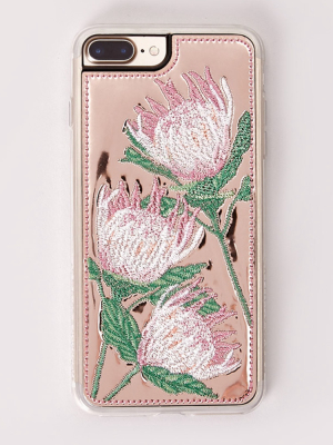 Flora Embroidered Iphone 7/8 Plus Case