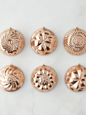 Mini Copper Molds, Set Of 6