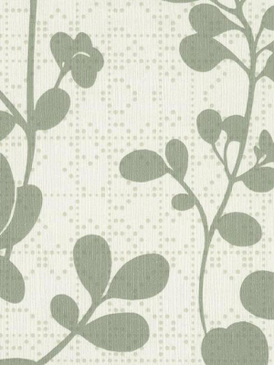 Sprig Wallpaper In Sage From The Moderne Collection By Stacy Garcia For York Wallcoverings