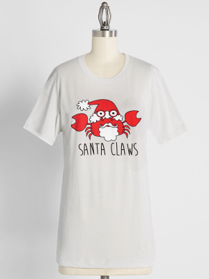 Santa Claws Graphic Tee