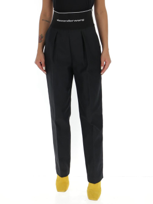 Alexander Wang Logo Band Straight-leg Pants