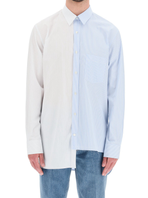 Lanvin Asymmetric Panelled Long Sleeve Shirt