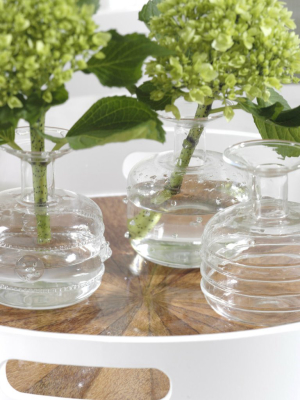 Unique Glass Vases - Set Of 3