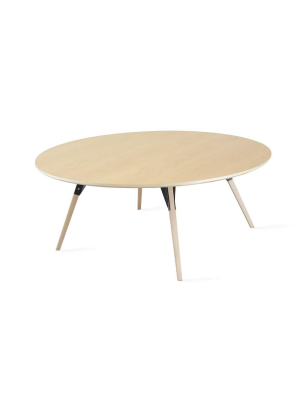 Clarke Large Circle Coffee Table - Maple