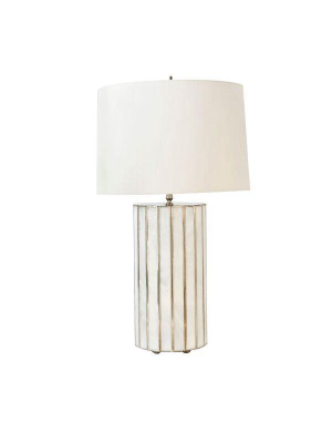 Gordo Table Lamp White Glass