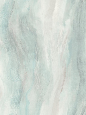 Smoke Texture Embossed Vinyl Wallpaper In Polar Ice From The Living With Art Collection By Seabrook Wallcoverings