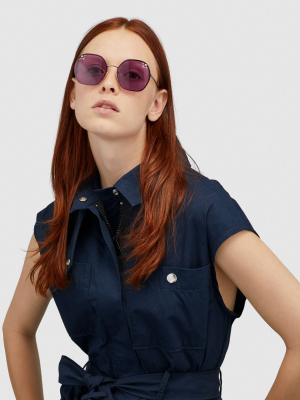 Prairie Rivets Hexagon Sunglasses