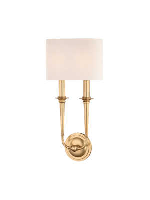 Lourdes 2 Light Wall Sconce