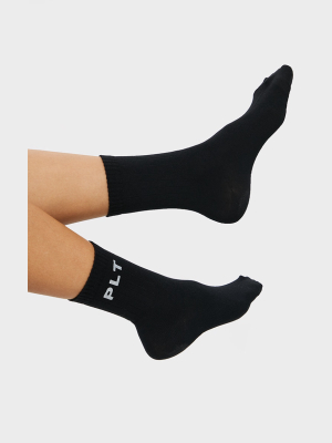 Prettylittlething Black Reflective Socks