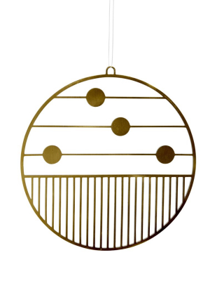 Large Joulu Ornament In Brass