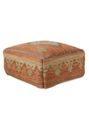 Jaipur Living Sundial Ember Outdoor Pouf