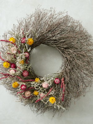 Modern Everlasting Floral Wreath