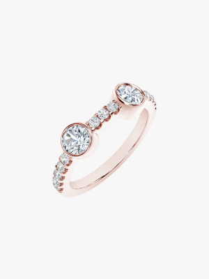 The Forevermark Tribute™ Collection Two Stone Diamond Ring