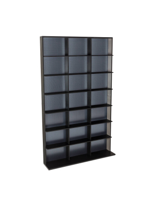 Multimedia Elite Storage Cabinet Medium Black - Atlantic