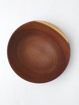 Large Mahogany Wooden Bowl Jenny & Ben