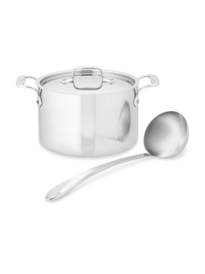 All-clad D3 Tri-ply Stainless-steel Soup Pot With Ladle, 4-qt.